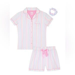 Sleep On It 3 Piece Striped Shorts Pajama Set
